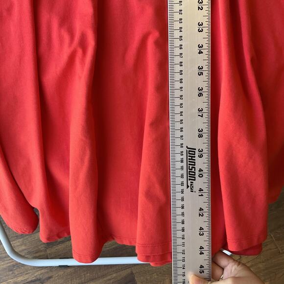 A New Day Women Midi Dress Size M Red Fit & Flare Sleeveless Stretchy - Picture 6 of 8